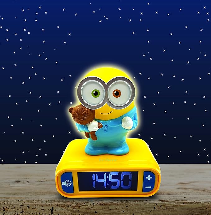 LEXiBOOK - Minions - Bob Digital Alarm Clock - Snooze Function - Minions Sound - Image 6