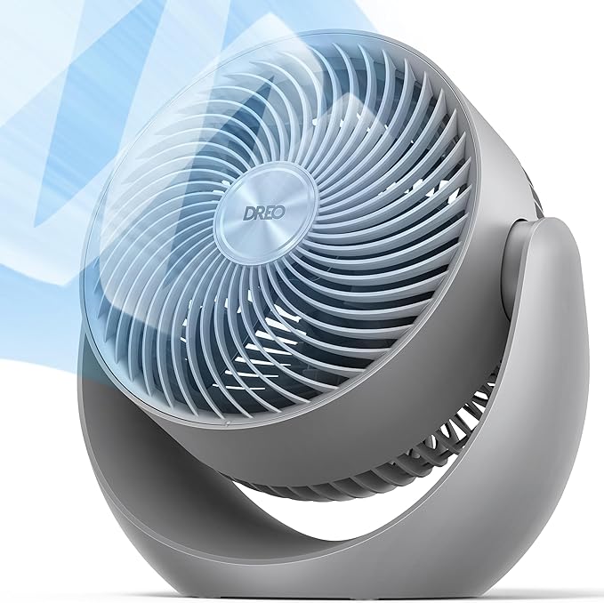 Dreo Fan for Bedroom, Table Air Circulator for Whole Room, 11 Inch, 40ft Strong by DREO