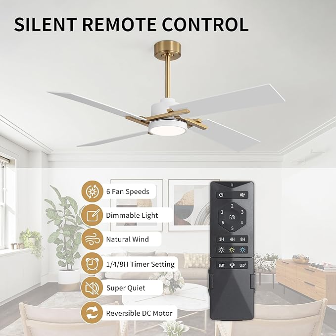 WINGBO 54 Inch Ceiling Fan - Image 2