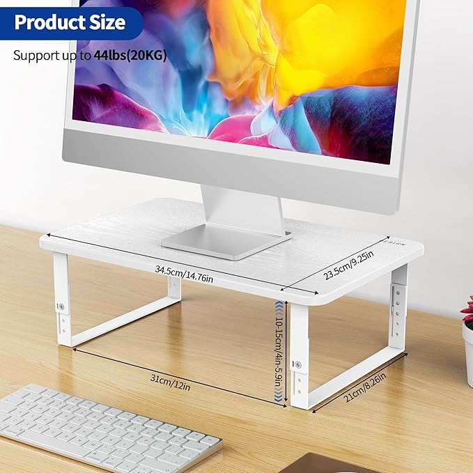 BESIGN MS01 Monitor Stand Riser, Height Adjustable Laptop Stand, Computer - Image 6