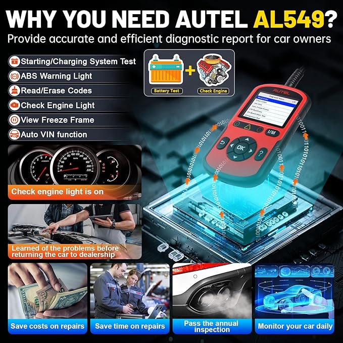 Autel OBD2 Scanner AutoLink AL549Code Reader - Image 3