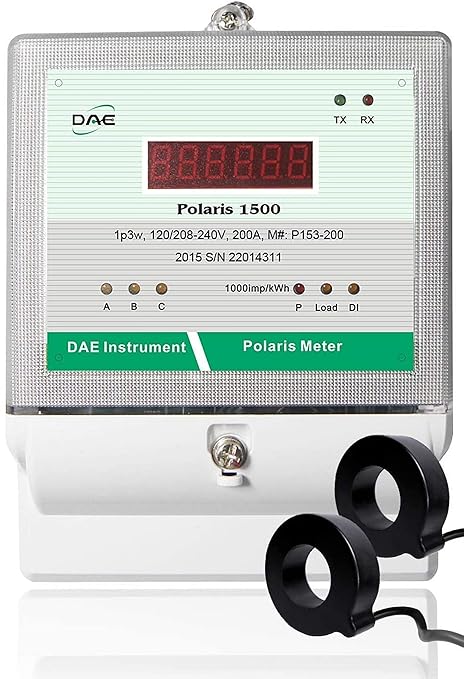 DAE P153-200-S KIT, UL CTEP kWh Smart Submeter, 1 Phase 3 Wire, 2 CTs by DAEControls