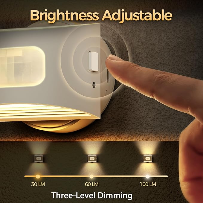 DORESshop Motion Sensor Night Light Indoor, Rechargeable Night Lights, Magnetic - Image 4