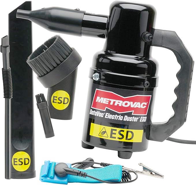 MetroVac DataVac ED-500-ESD Electric Air Duster | Antistatic Computer Air Blower by METROVAC