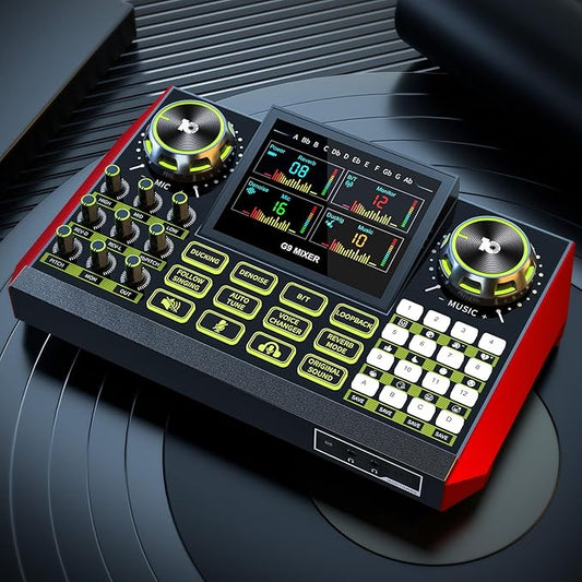 Audio Mixer, Sound Board for Pc/Phone Live Streaming Singing Gaming, Sound by tenlamp