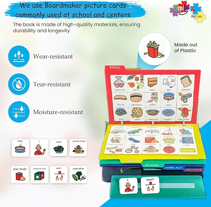 Visual Communication Book, 162 ASD Photo Picture Cards: Autism Language - Image 4