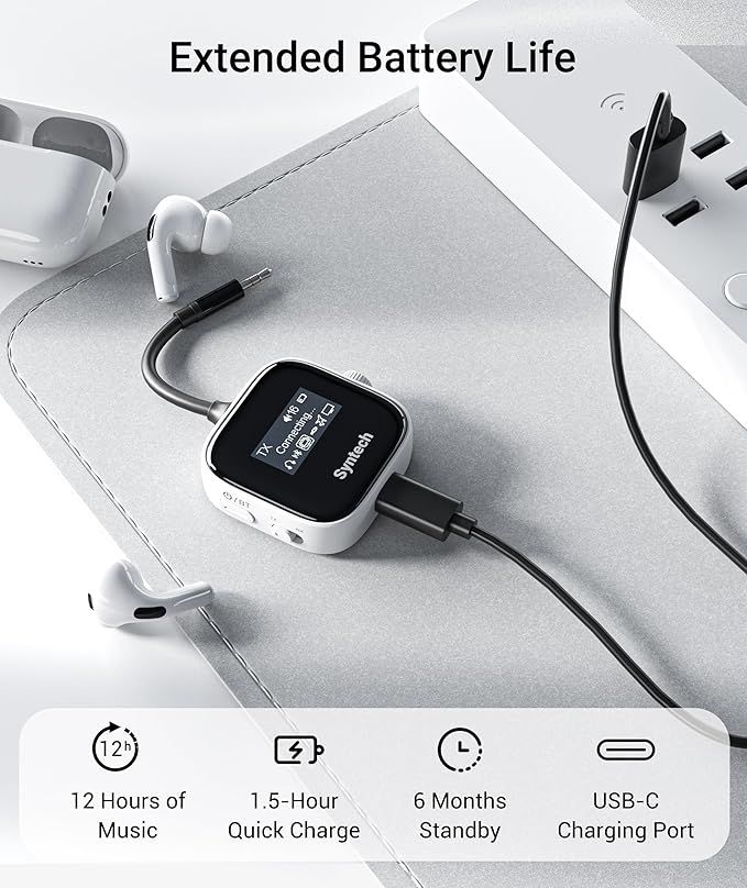 Syntech Airplane Bluetooth Transmitter Receiver - Image 7
