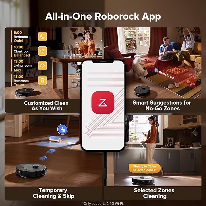roborock QV 35S Robot Vacuum and Mop, All-in-one Vacuum Cleaner, 000Pa Powerful - Image 8