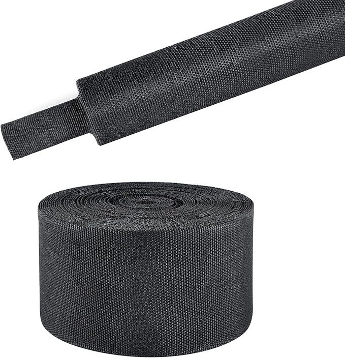 Sonoreboom 2 in 1 Heat Shrink Braided Sleeving Fabric Tubing-Ideal fit by Sonoreboom