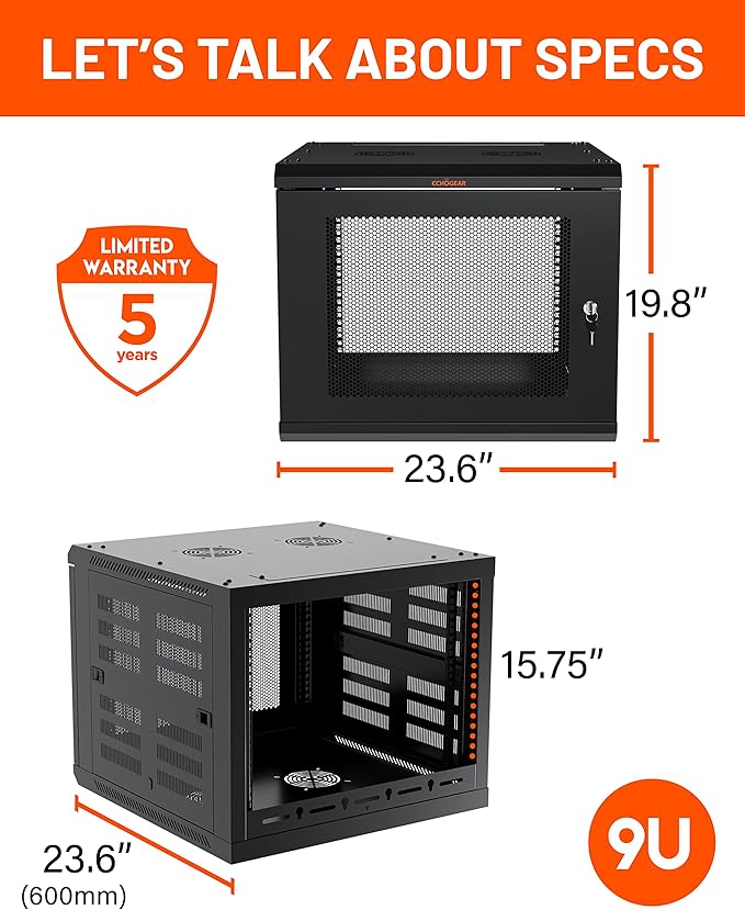 ECHOGEAR 9U Network Rack - Image 9