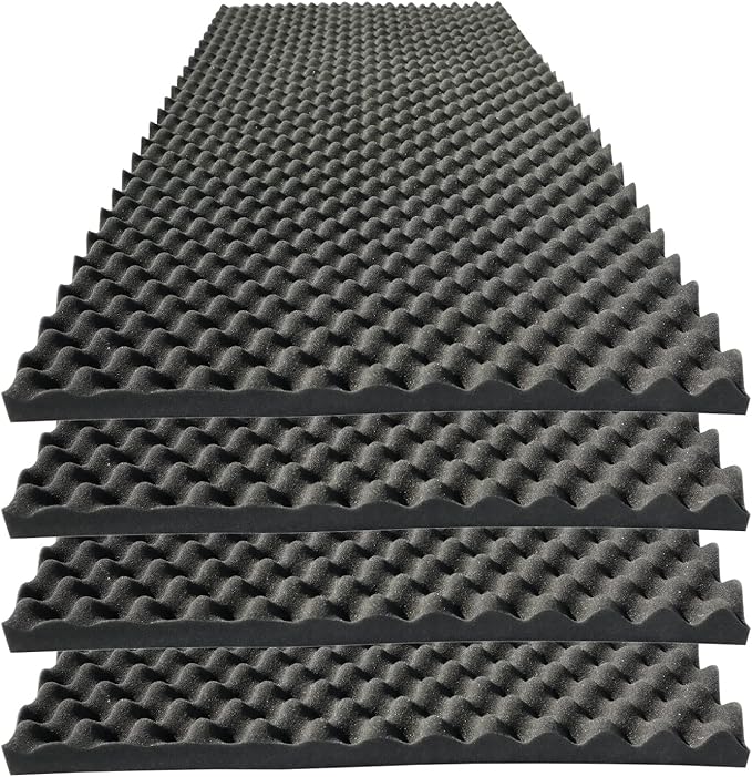 KTOESHEO 4 PCS Acoustic Panels, High Density Fireproof Noise Cancelling Foam by KTOESHEO