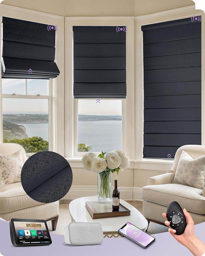 Graywind Smart Roman Shades Compatible by Graywindbeyondshading