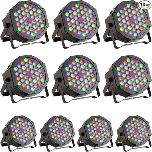 36 LED Stage Lights 7 Modes RGB DJ Par Lights by JAJALUYA