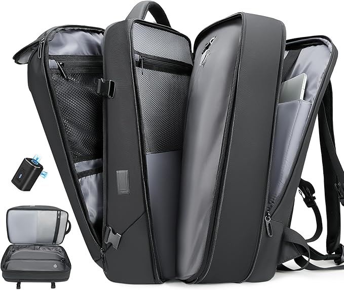 Vacuum Seal Travel Backpack, Expandable Vacpack Backpack by TANGCOREL