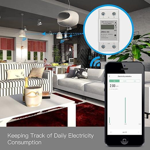 WiFi Smart Energy Monitor Switch Meter, Compatible - Image 4