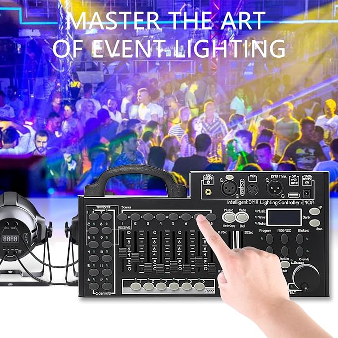 DMX Lighting Console, 240 Channels DMX 512 Controller - Image 7