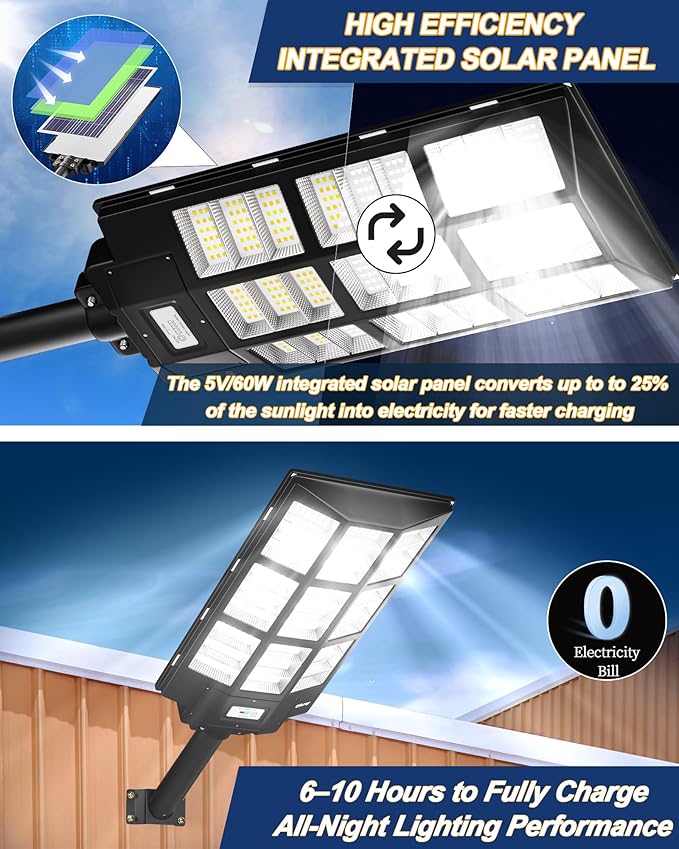 Ofuray Of-7200W Solar Street Light Outdoor-3000K/4000K/6500K Outdoor Security - Image 2