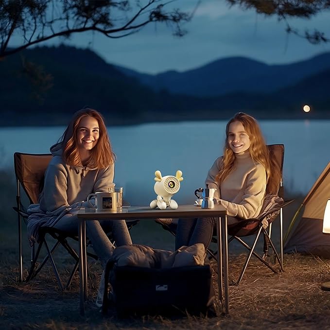 ENUOSUMA Mini Projector, Cartoon Dog Smart Projector - Image 3