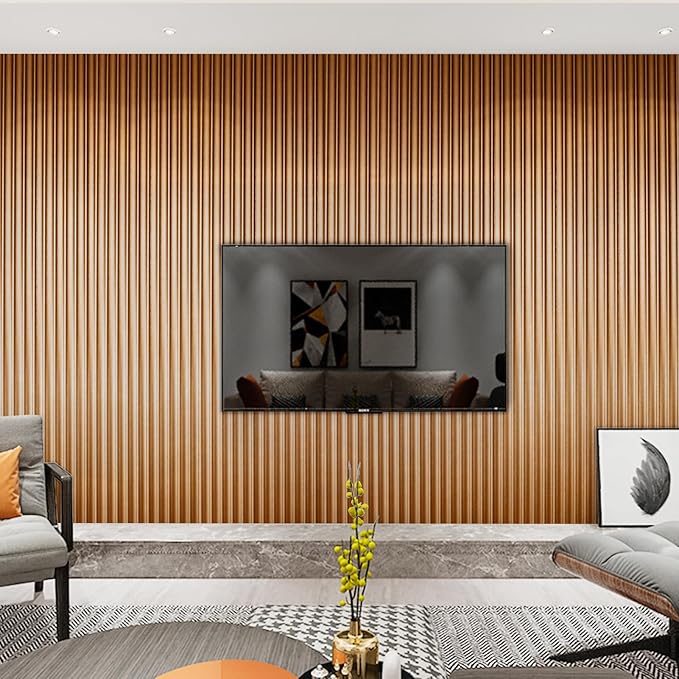 Art3dwallpanels Slat Wall Paneling, 8 Pack Wavy Grain Panel Wall Slats - Image 8