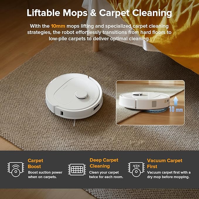 roborock Qrevo Series Robot Vacuum and Mop, 8000Pa Suction, Upgraded from Qrevo - Image 6