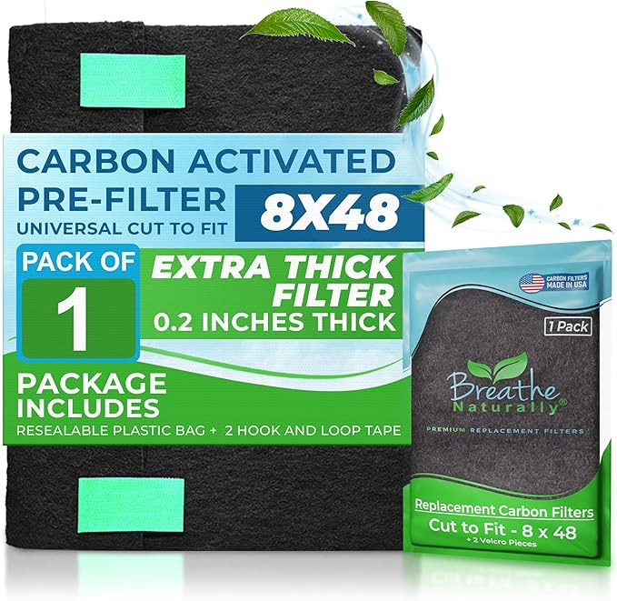 Breathe Naturally Universal Cut To Fit Carbon Activated Air Filter by BreatheNaturally