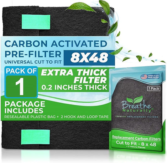 Breathe Naturally Universal Cut To Fit Carbon Activated Air Filter by BreatheNaturally