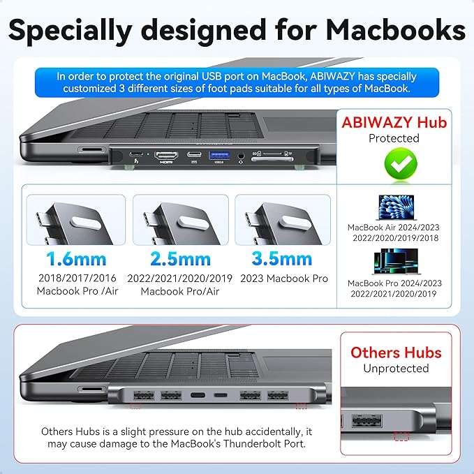 USB C Adapter HDMI USB Multiport Hub, 8 in 2 Accessories - Image 4