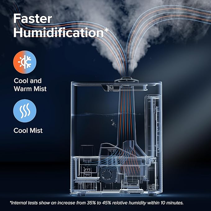 LEVOIT 6L Smart Warm and Cool Mist Humidifiers - Image 3