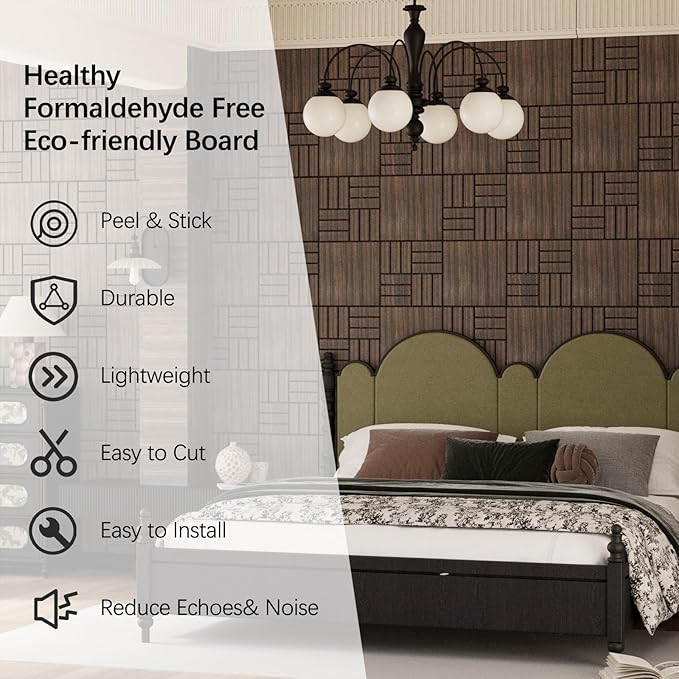 ARMURO 4 Packs Acoustic Wall Panels - Image 4
