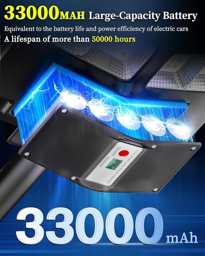 Gefolly SL-6200W Solar Street Light Outdoor 620000LM Wide Angle Commercial - Image 4