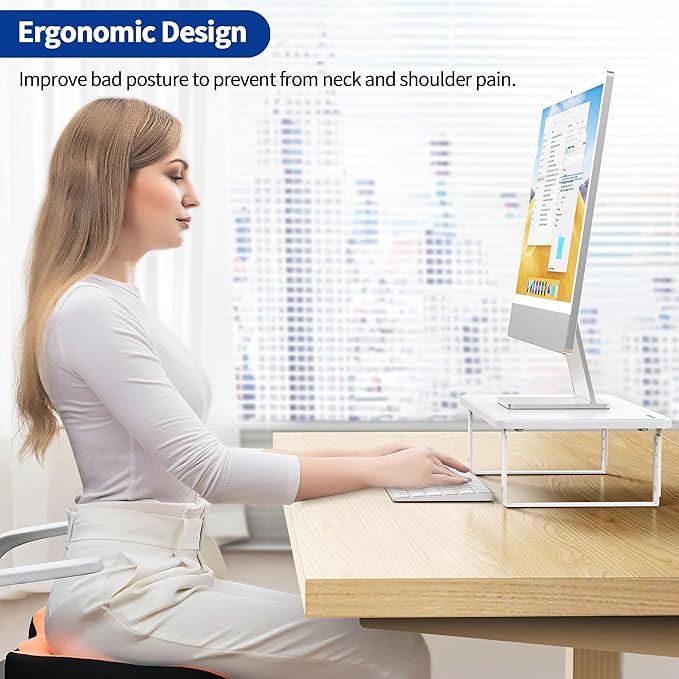 BESIGN MS01 Monitor Stand Riser, Height Adjustable Laptop Stand, Computer - Image 2