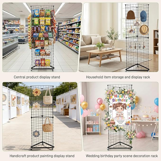 Brobear Triangular Gridwall Panel Display Stand - Image 6