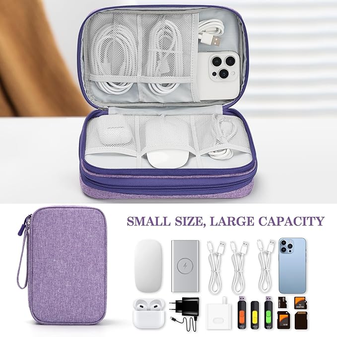 FYY Electronic Organizer, Large Travel Cable Organizer Bag Pouch Electronic - Image 6