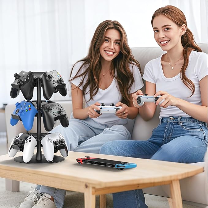Kosker Headset Stand 3 Tiers for Desk, Rotatable Gaming Controller Stand for - Image 6