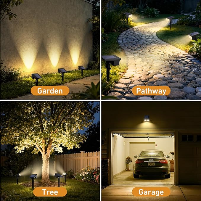 btfarm Solar Spot Lights Outdoor Waterproof, 12 Pack/3 Modes Motion Sensor - Image 7