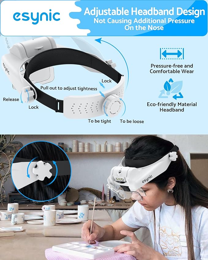 eSynic Comfortable Head Magnifier - Image 3