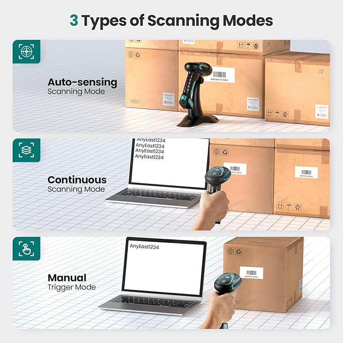 Anyeast Wireless Barcode Scanner - Image 6