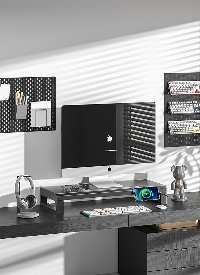 GECKOSTROLL Computer monitor stand Laptop Desk Shelf & Monitor Riser ，21.6 - Image 2