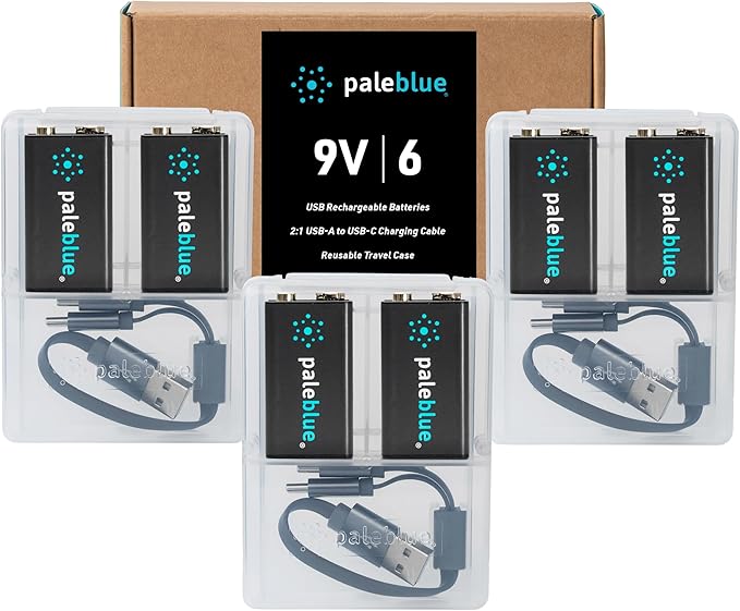 paleblue USB Rechargeable 9V Batteries by paleblue