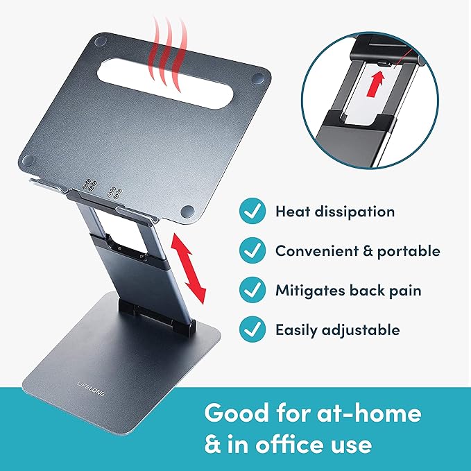 Lifelong Ergonomic Adjustable Laptop Stand - Image 6