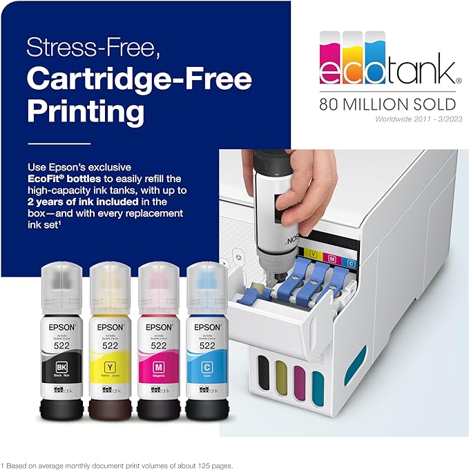 Epson EcoTank ET-2800 Wireless Color All-in-One Cartridge-Free Supertank Printer - Image 3