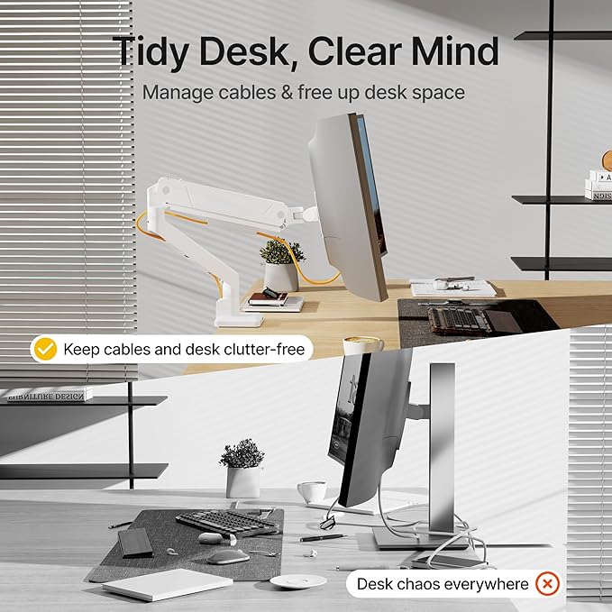 monTEK Single Monitor Arm with USB - Image 5