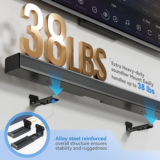 Agandax Soundbar Wall Mount Bracket - Image 4