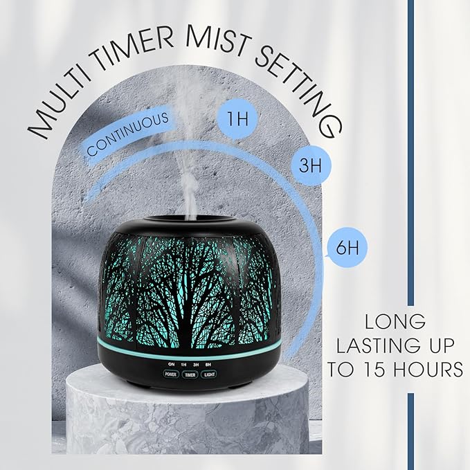 ARVIDSSON 500ml Essential Oil Diffuser, Metal Diffusers - Image 5