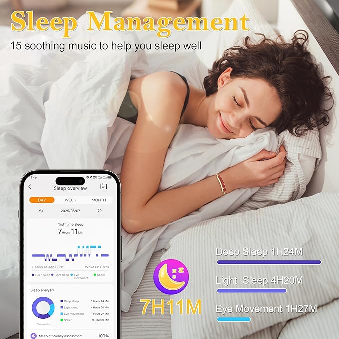 Smart Bracelet for Women, Jewelry Fitness Tracker - Image 3