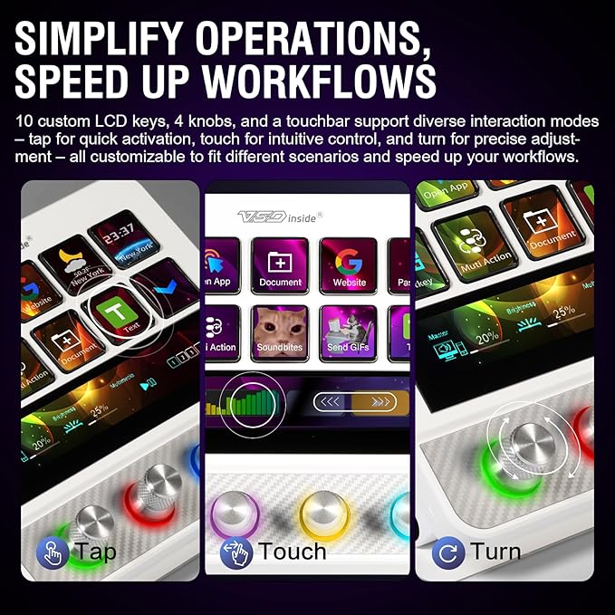 VSDINSIDE Macro Pad, Streaming Deck Stream Controller Soundboard Keypad - Image 5