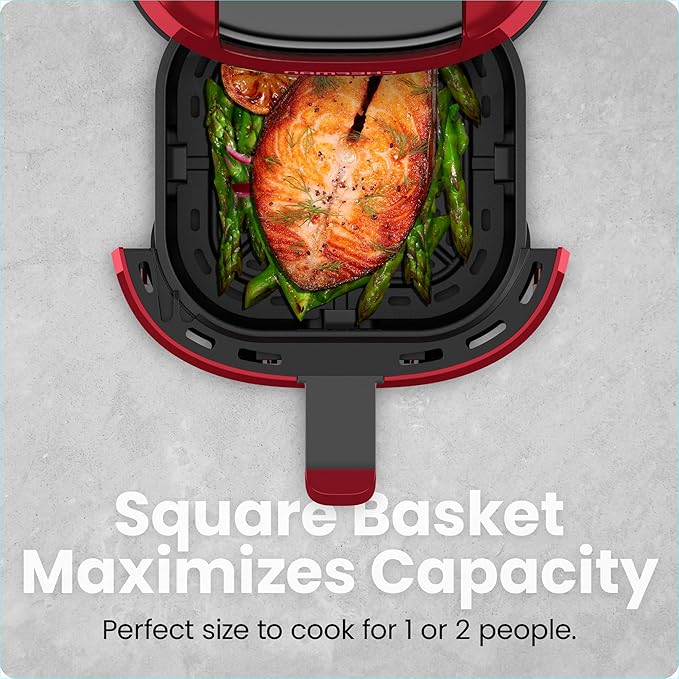CHEFMAN 2 Qt Mini Air Fryer – Digital Space-Saving Compact Air Fryer - Image 4