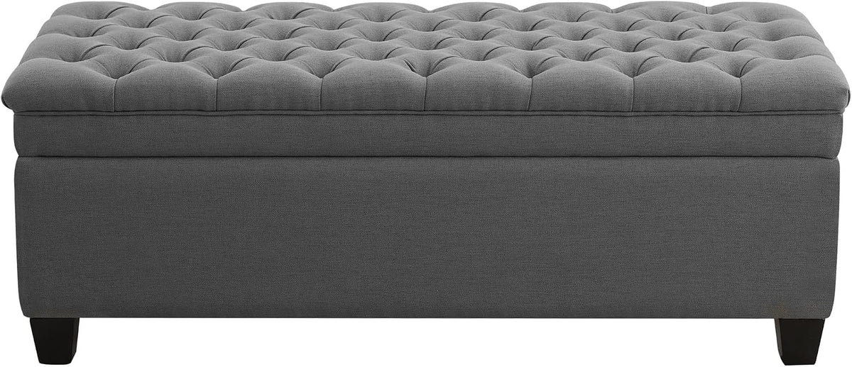 wututuee 50" fabric storage ottoman bench, upholstered rectangle, main product view