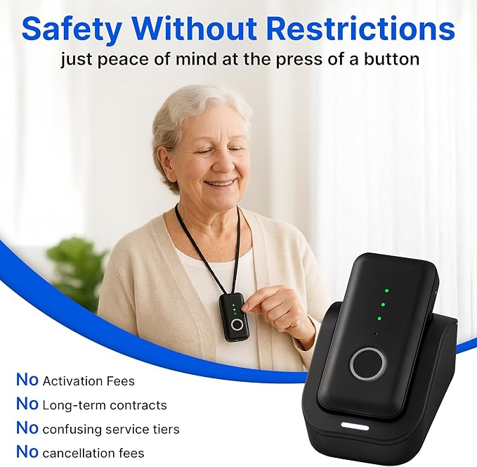 Home&Wellness Senior Safety Gemini Go Anywhere Medical Alert Device Button - Image 6