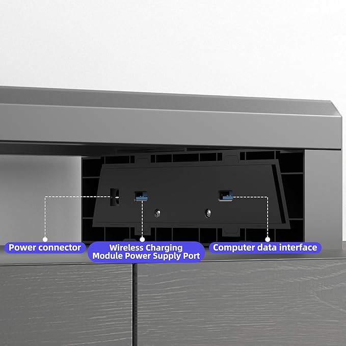 GECKOSTROLL All-in-One Dual Monitor Stand Riser, 5USB Ports and - Image 3
